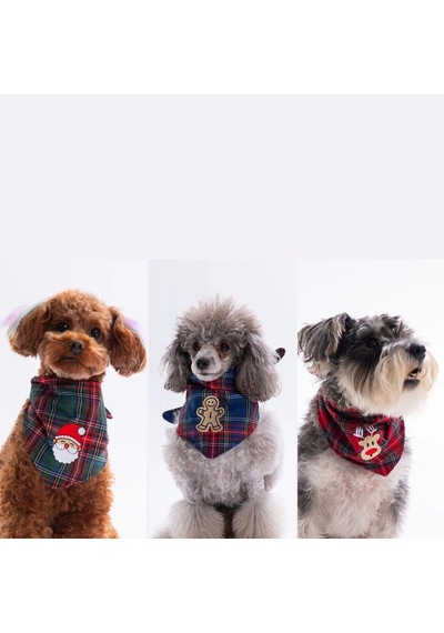 Pawstar Lüx Küçük Köpek Yılbaş Fuları 3no 51-62cm 1tane