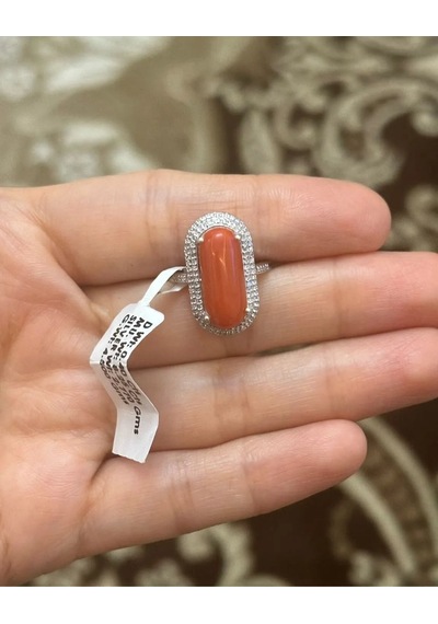 Mercan Elmas Yüzük 082