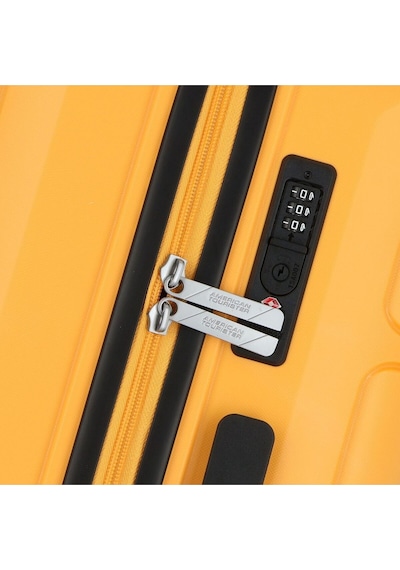 American Tourister Summer Splash 3'lü Valiz Seti, Tsa Kilitli, 4 Tekerlekli Sarı