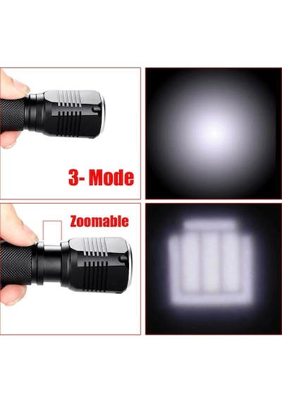 F.B.i F-82 T6 Led Zoomlu 2000 Lm Yüksek Işık Şarjlı Çok Renkli F.B.i F-82 T6 Led Zoomlu 2000 Lm Yüksek Işık Şarjlı Çok Renkli
