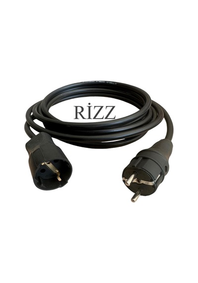 Tekli Siyah Renk 3x1.5 Mm Cca Ttr 25 Metre Topraklı Kauçuk Seyyar Elektrik Kablosu 1