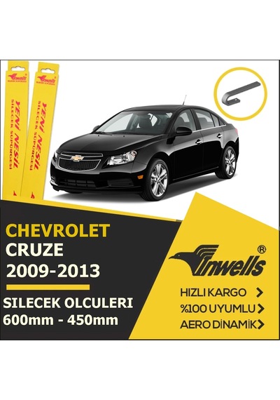 Inwells Chevrolet Cruze 2009 - 2013 Ön Muz Silecek Takımı