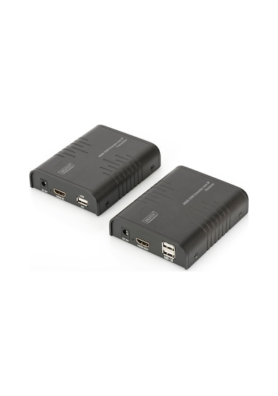 Digitus Ip Hdmı Kvm Keyboard/video Monitor/mouse Sinyal Uzatma Cihazı, Alıcı Receiver Ve Verici Transmitter Birim Dahil, 120 Metre, Usb Konsol, Maksimum Çözünürlük 1080p Digitus Hdmı Kvm Extender Over Ip, Set-19781