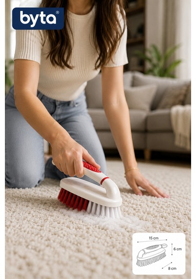 Halı Fırçası Ergonomik Saplı Çok Amaçlı Halı Kilim Koltuk Ve Döşeme Temizlik Fırçası 1 Adet Karışık Renk Gönderilir