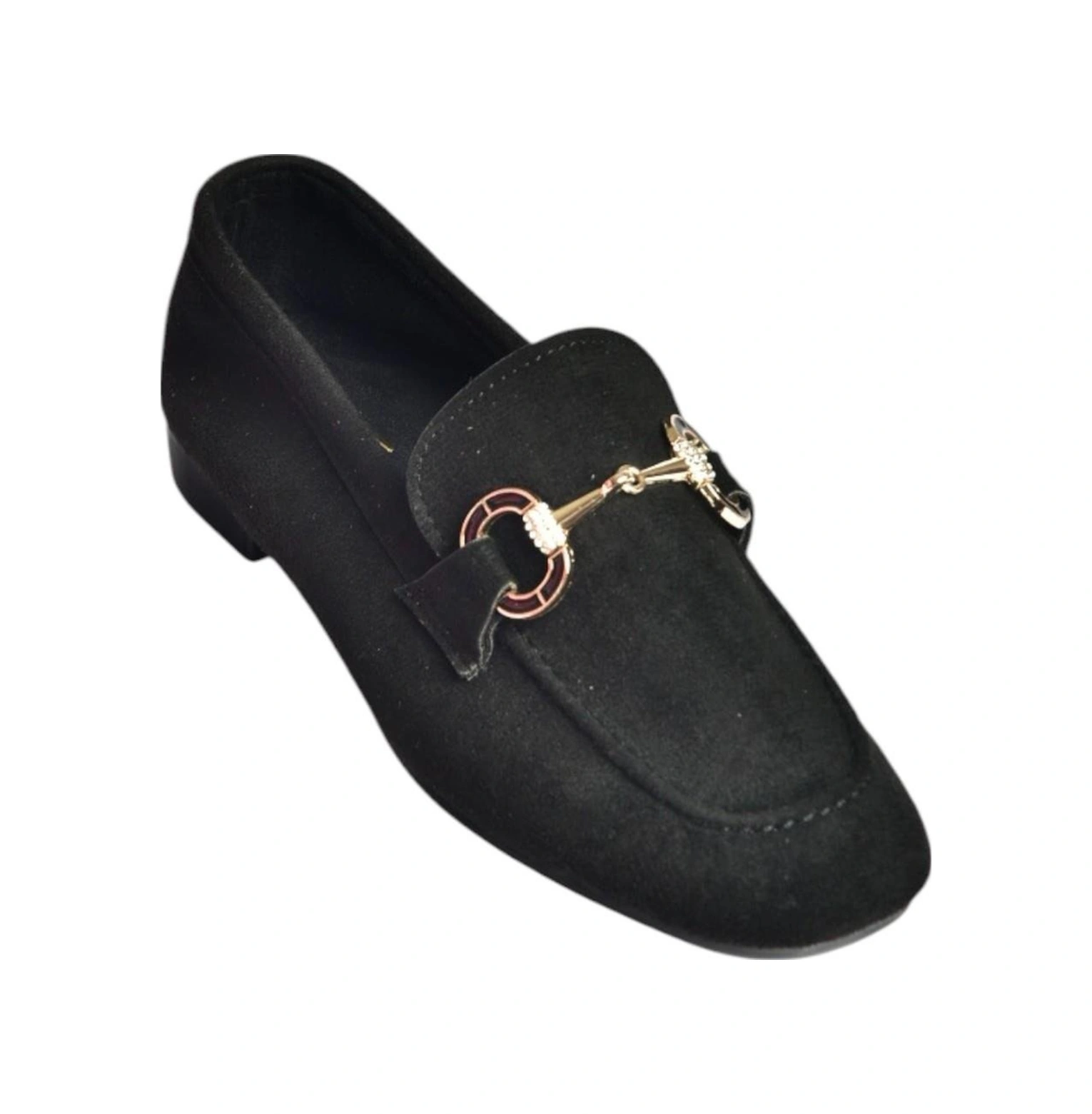 Fox Shoes V250017002 Siyah Süet Günlük Kadın Ayakkabı Siyah-süet