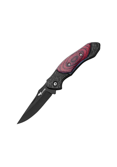 Valkyrie Mini Taktik Katlanır Çelik Outdoor Kamp Bıçak 15.8 Cm Kompakt & Dayanıklı Tasarım Kırmızı Kırmızı