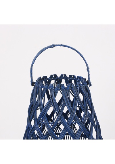 Seher Mavi Rattan Mumluk 25x60x70 Cm Mavi