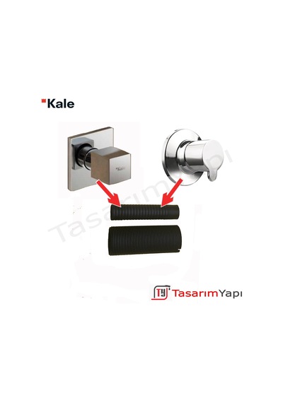Kale K100 & D100 Stop Valf Uzatma Seti Krom