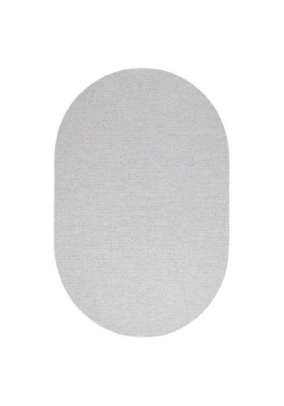 Bohem Şönil Pamuklu Jaipur Örgülü Kilim Dokuma Oval Halı Jp01 Gri