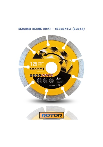 5li Disk Seti 125x22,23 Metal+seramik+ahşap 5 Parça