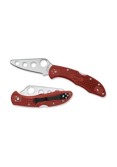 Spyderco C11tr Delica Trainer Kırmızı Kamp Çakı Kırmızı