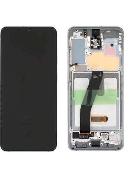 Samsung Galaxy S20 Sm-g980 Lcd Ekran Dokunmatik Çıtalı Beyaz