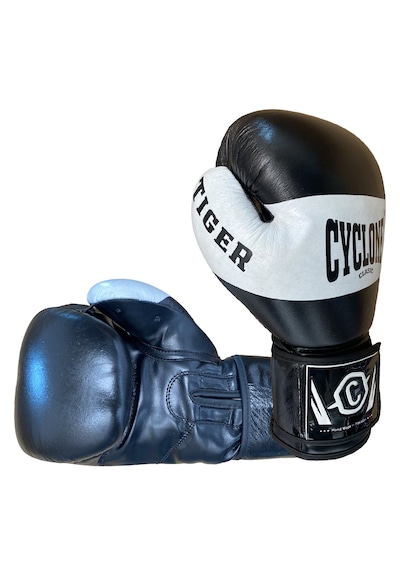 Cyclone Tiger Orijinal Deri Boks Ve Kick Boks Eldiveni Siyah