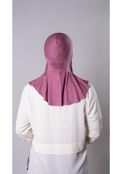 Hürrem Bone Gül Kurusu Pratik Hazır Geçmeli Şal Şifon Kumaş Hijab Bone 3009 18