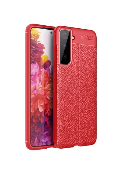 Samsung Galaxy Uyumlu , S21 Kılıf Auto Focus Kapak - Kırmızı