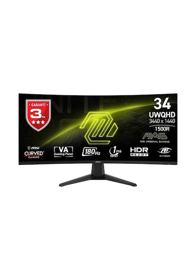 Msı Mag 346cq 34 180hz 1ms Freesync Premium Curved 1500r Uwqhd Cece5msı0297