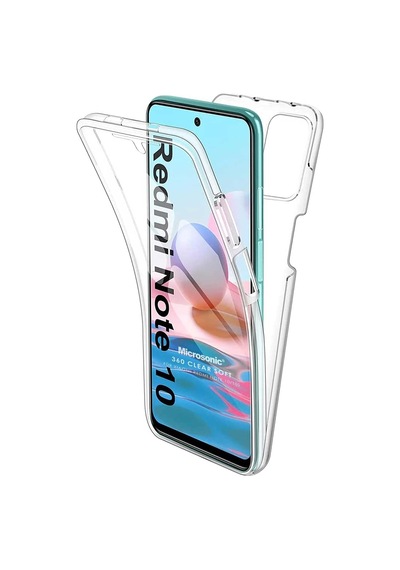 Xiaomi Poco M5s İçin Kılıf 6 Tarafı Tam Full Koruma 360 Clear Soft Şeffaf Poco M5s İle Uyumlu Kılıf - Şeffaf
