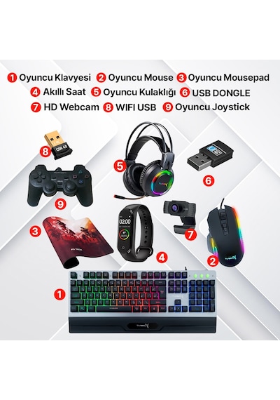 Turbox TX500 i5 3470 16 GB 256 GB SSD 1 TB HDD 4 GB RX550 27" Curved Masaüstü Oyuncu Bilgisayarıı