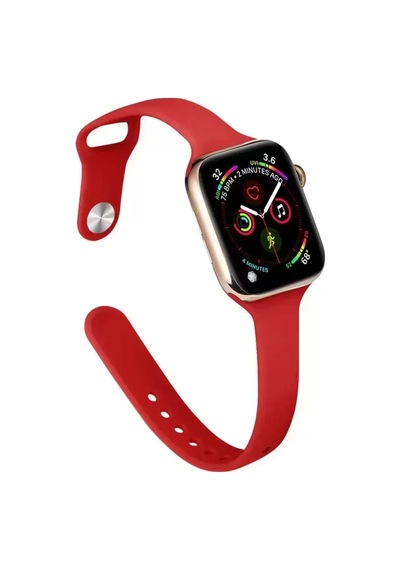 Newface Apple Watch Uyumlu 38mm Klasik Kordon - Kırmızı