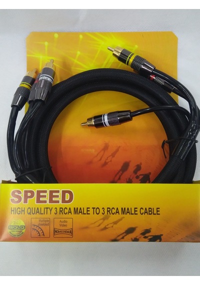 Speed 3Rca 3Rca Gold 2Mt Kablo