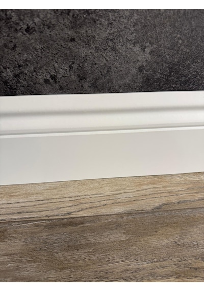14 Cm Yalı Serisi B14 Model Lake Beyaz Pvc Süpürgelik