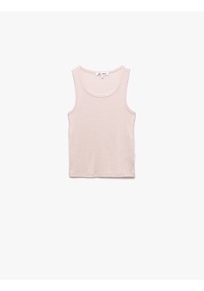 Koton Dar Kesim Bisiklet Yaka Kaşkorse Basic Kolsuz Atlet Pembe 5sal30183ık Gül