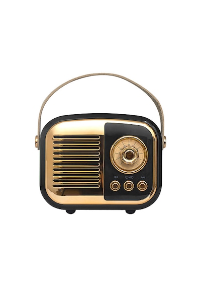 Mikado Echoes Siyah Usb+tf Kart+bluetooth Destekli Klasik Retro Müzik Kutusu