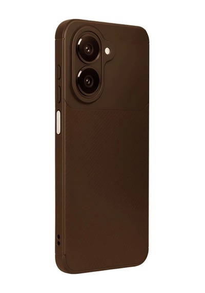 Samsung Galaxy Uyumlu, A07 4g Auto Focus Karbon Kapak - Kahverengi