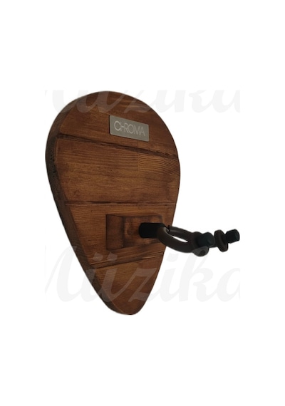 Gitar Bağlama Ukulele Duvar Askısı Standı Masif Çam Ağacı Ceviz + Dübel Ve Vida Dahil