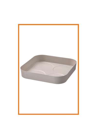 Halvtom Baharatlık Tepsisi 17 X 17 Cm Gri Bej Çok Renkli