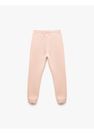 Koton Şardonlu Taşlı Beli Lastikli Jogger Eşofman Altı Pembe 7wkg40014ak Gül