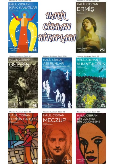 Halil Cibran Kitapları - Karton Kapak 8 Kitap Set & Kırık Ka...