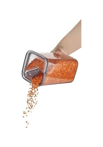 Evle Pratik Kapak Saklama Kabı 3 X 1,2 L, Çok Renkli