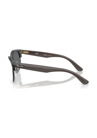 Ray-Ban Rb 0504s 670781 54 Clubmaster Reverse Polarize Unisex Kare Şeffaf Füme Kemik Güneş Gözlüğü Füme
