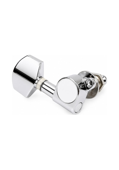 Elektro Ve Akustik Gitar 6'lı Akort Burgusu Seti Oval Metal Krom 3l + 3r