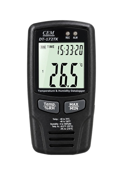 Cem Dt-172tk K Tipi Problu Sıcaklık Nem Datalogger