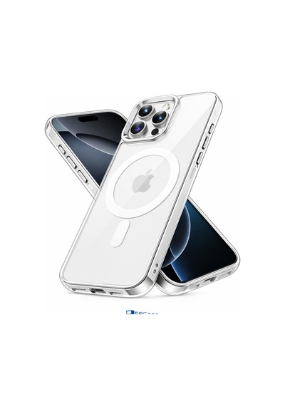 Apple iPhone 16 Pro Max Uyumlu Şeffaf Magsafe Kılıf Sararmaz, Darbe Emici, Premium Silikon Kapak