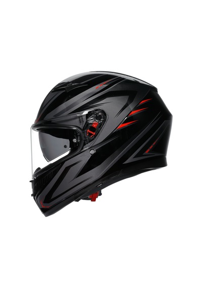 Agv K3 Syth Black Red Kapalı Kask Renkli