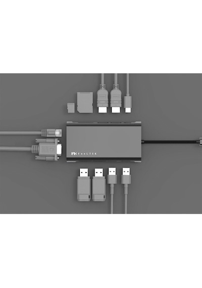 Mcstorey Type-C Vga Hdmı Ethernet Dönüştürücü 2Xhdmı 4K Hd Mfı-Gri