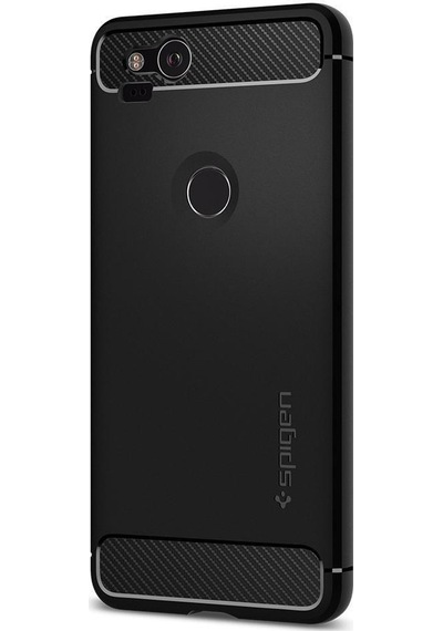 Spigen Pixel 2 İle Uyumlu Kılıf Rugged Armor Siyah