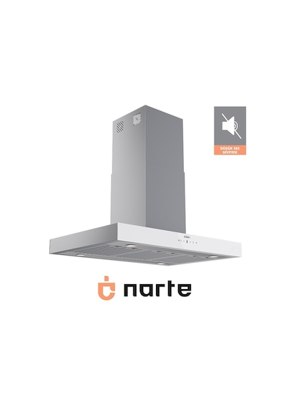 Narte HI30190W 90 CM Beyaz Ada Tipi Davlumbaz