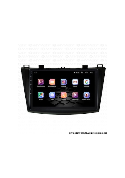 Myway Mazda 3 Android Multimedya Carplay Navigasyon Ekran - 8gb Ram+128 Gb Hdd - Myway