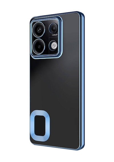 Xiaomi Redmi Note 13 4g Kılıf Kamera Lens Korumalı Logo Gösteren İnce Hafif Pazarplus Sierra Mavi