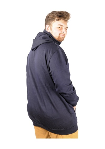 Mode Xl Büyük Beden Erkek Sweatshirt Arm Mask 21505 Lacivert 001