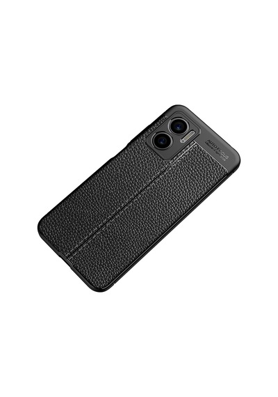 Xiaomi Uyumlu Redmi Note 11e Kılıf Zore Deri Görünümlü Niss Silikon Kapak
