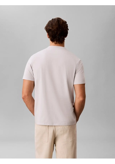 Calvin Klein Ss 30s Mıcro Monologo Gri Erkek Tişört