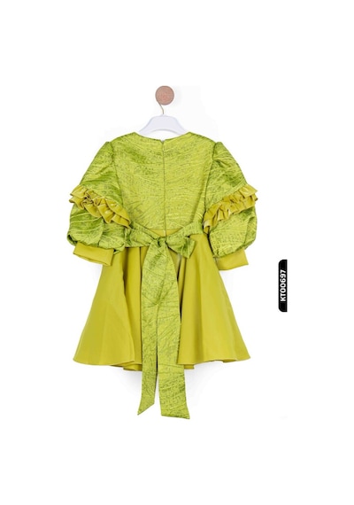 Xo Kids Kız Çocuk Elbise 3-7 Yaş 924 Yeşil