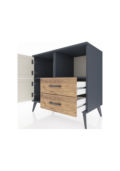 Hyperion Şifonyer 2 Raflı 2 Çekmeceli 2 Kapaklı 88x44x80 Antrasit-aytaşı/çam Aytaşı/çam Hyperion Şifonyer 2 Raflı 2 Çekmeceli 2 Kapaklı 88x44x80 Antrasit-aytaşı/çam Aytaşı/çam
