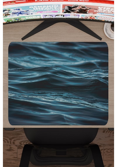 Okyanus Kaymaz Dikişli Kauçuk Oyuncu Mousepad V2 - 48x40 Xl Gaming Mouse Pad Fare Altlığı