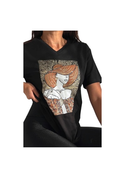 Cassime Kadın Siyah Büyük Beden Şapkalı Kadın Pul Payet İşlemeli %100 Pamuk Tişört Xl-2xl-3xl Cassime Kadın Siyah Büyük Beden Şapkalı Kadın Pul Payet İşlemeli %100 Pamuk Tişört Xl-2xl-3xl